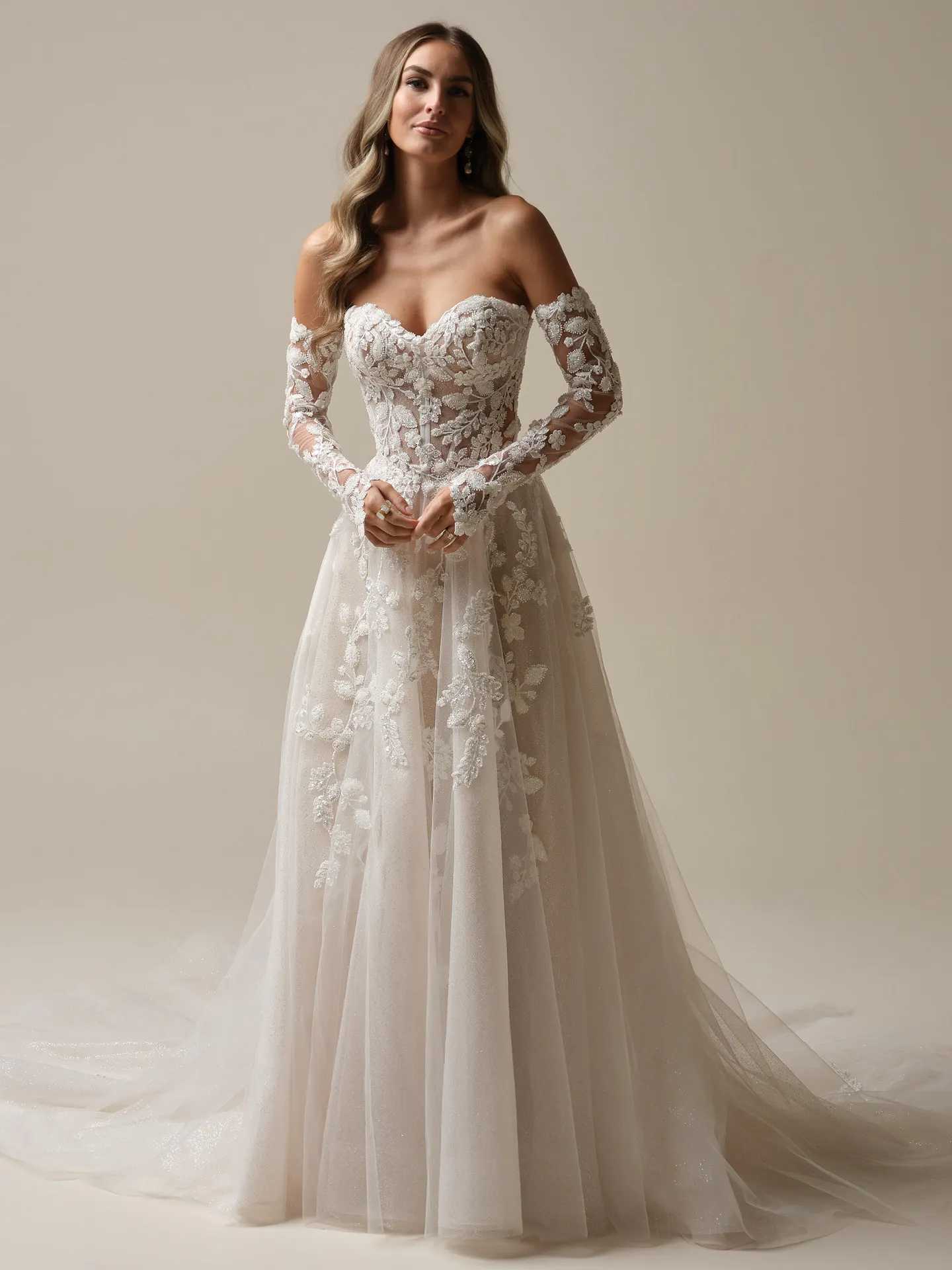 Sottero and Midgley Jenascia A Line Wedding Dress 25SW365A01 Alt52