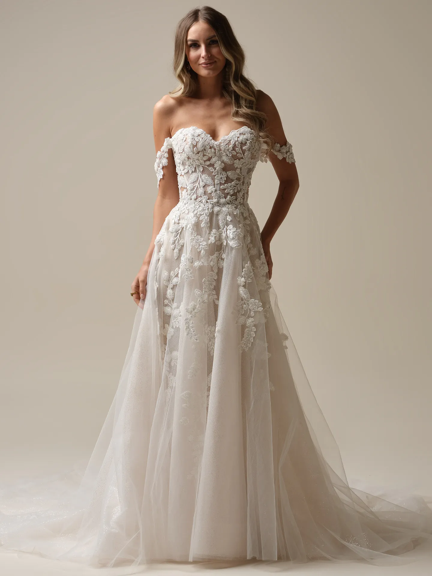 Sottero and Midgley Jenascia A Line Wedding Dress 25SW365A01 Alt54