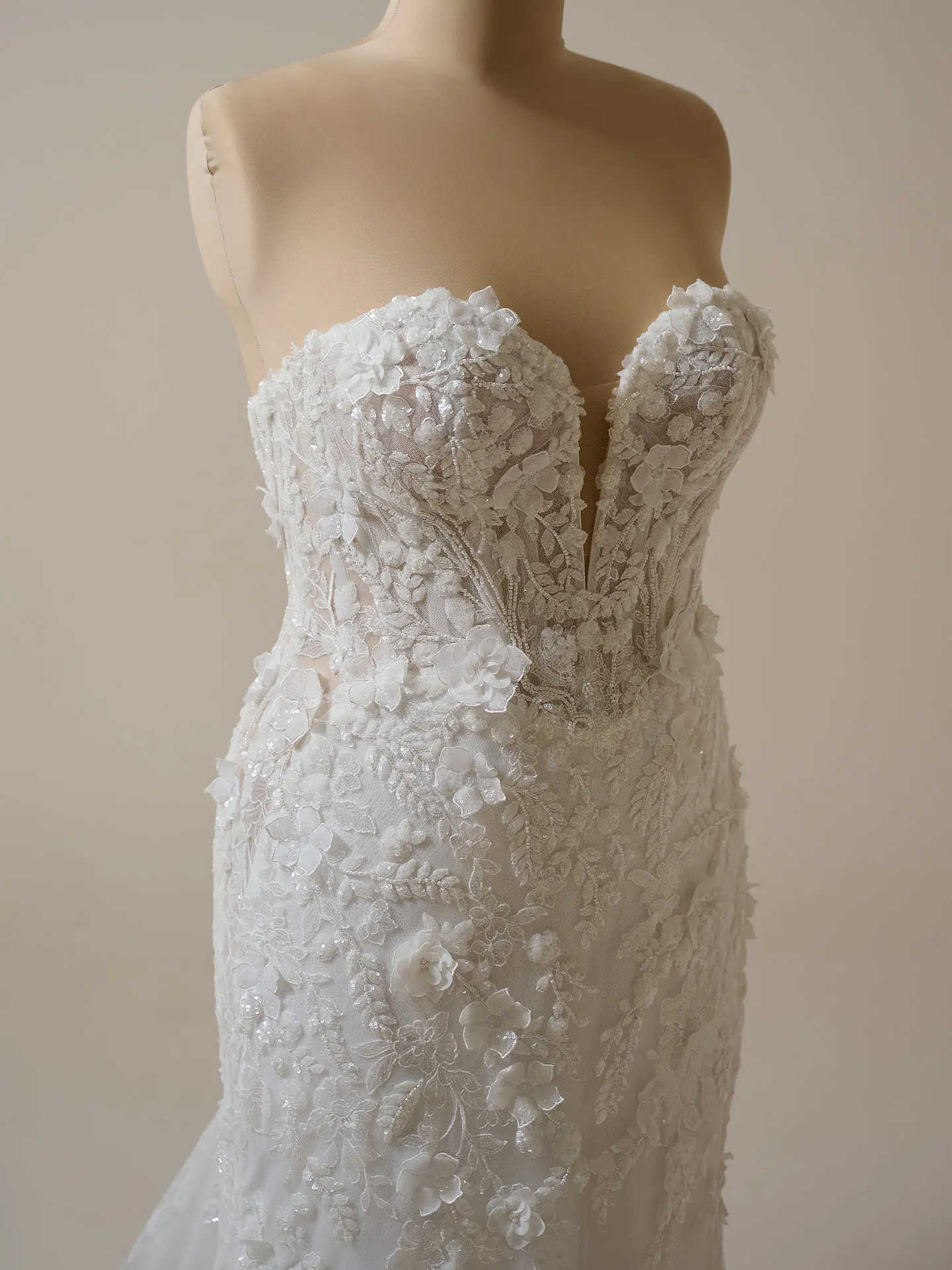 Sottero and Midgley Twilight front view floral lace mermaid wedding dress