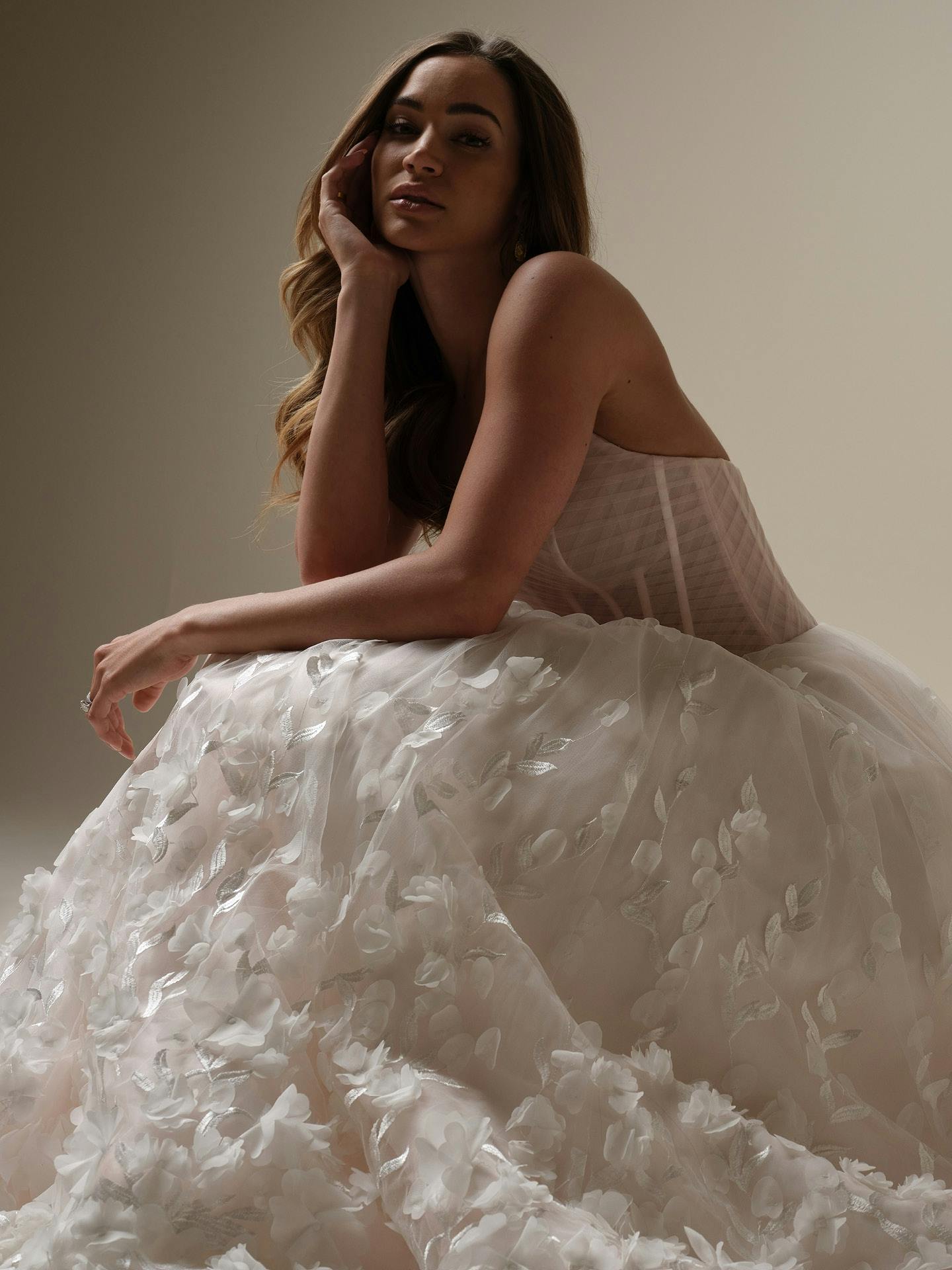 【新品未使用】HIAND ハイアンド Petal chiffon blouson HIAND Petal chiffon blouson