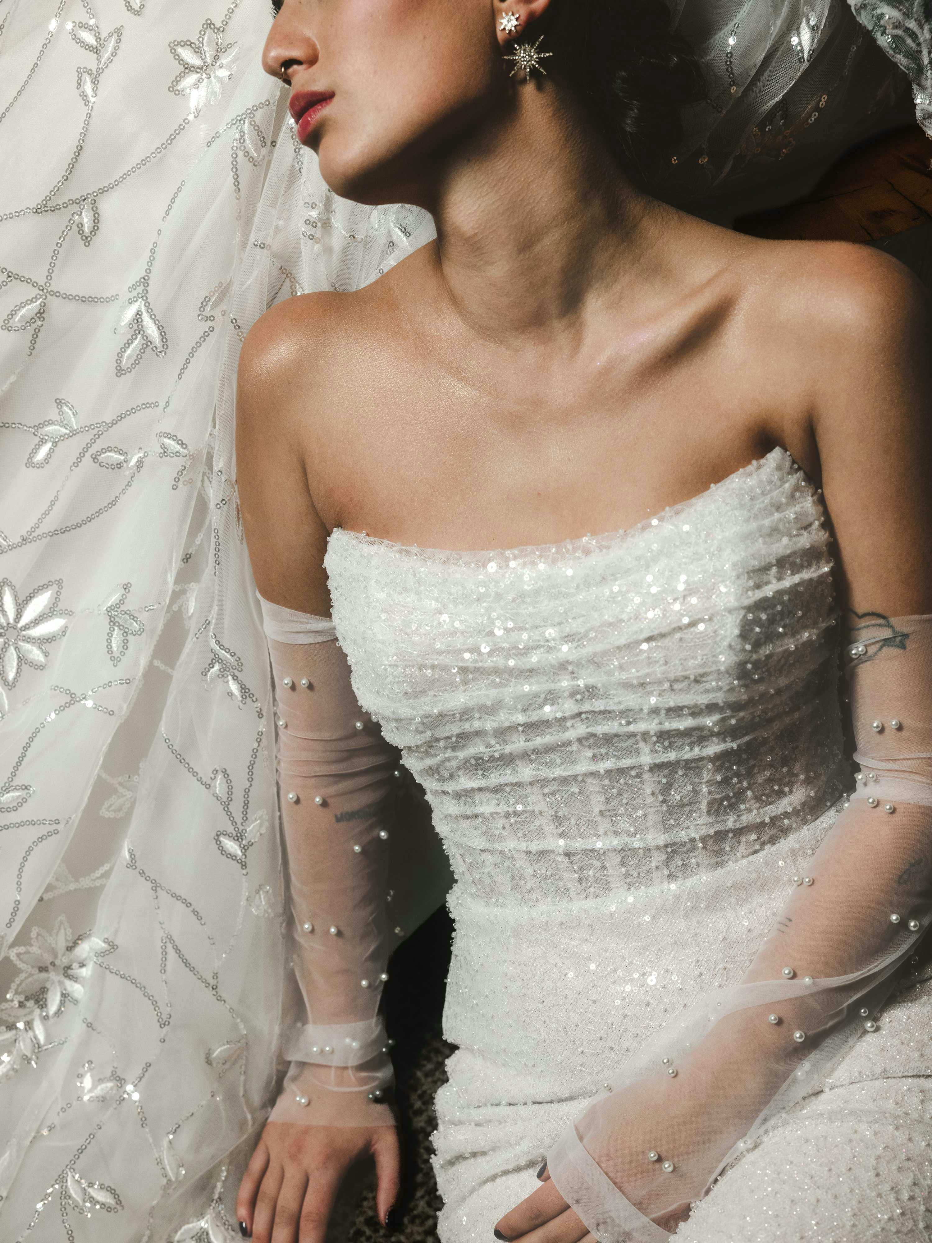 Drew Beaded Illusion Corset Wedding Dress | Maggie Sottero