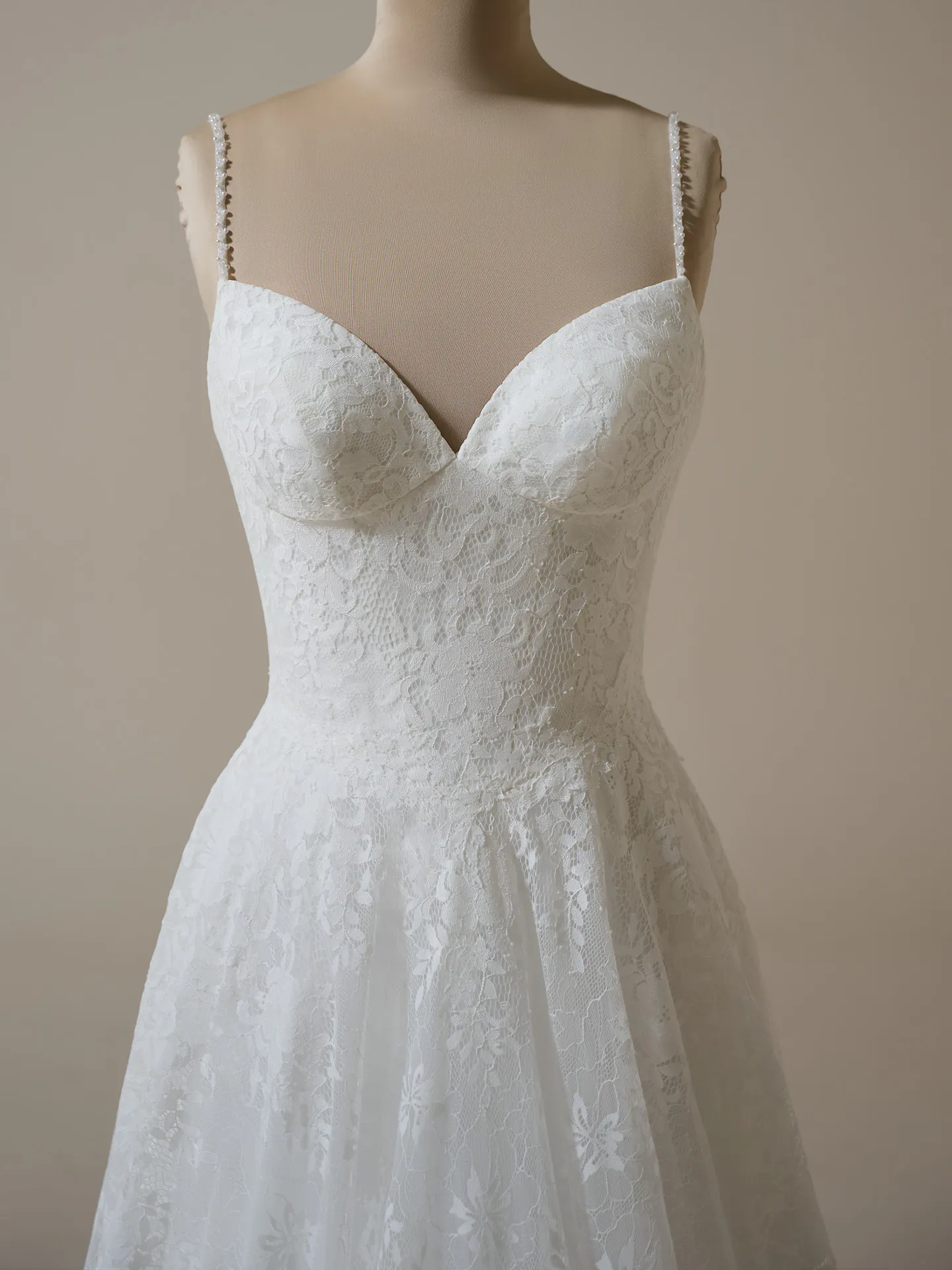 Maggie Sottero Narissa front view lace A-line bridal gown