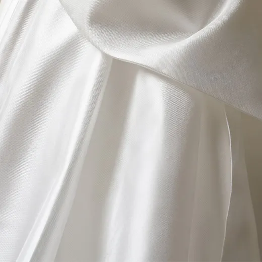 Aubrielle satin ball gown closeup with corset detail Maggie Sottero