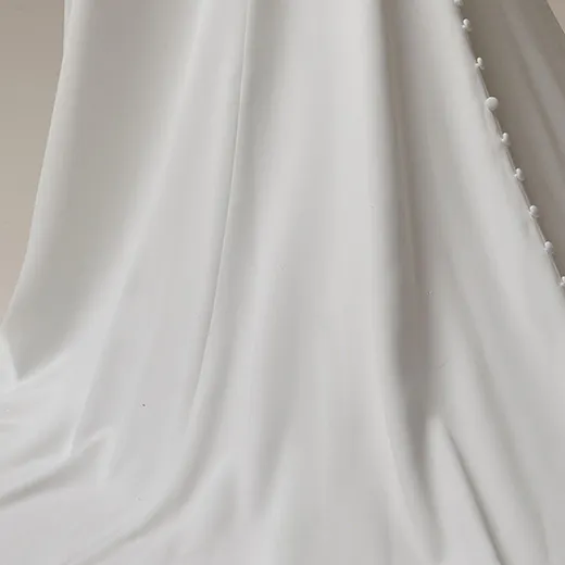 Rebecca Ingram Denise gown back view with button detail