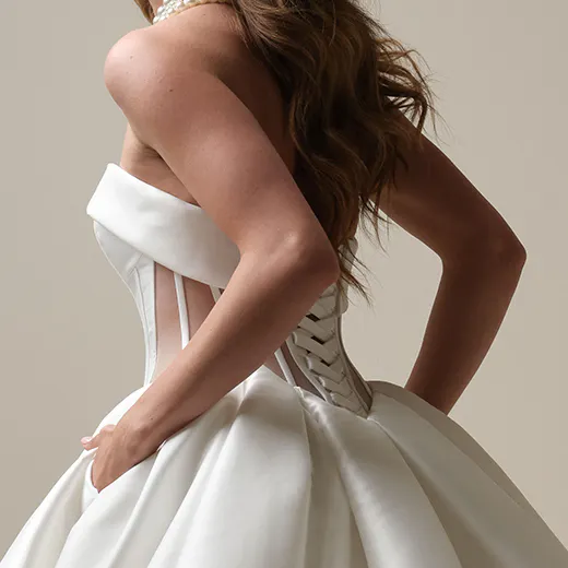 Sottero and Midgley Aberdeen drop waist ball gown side view