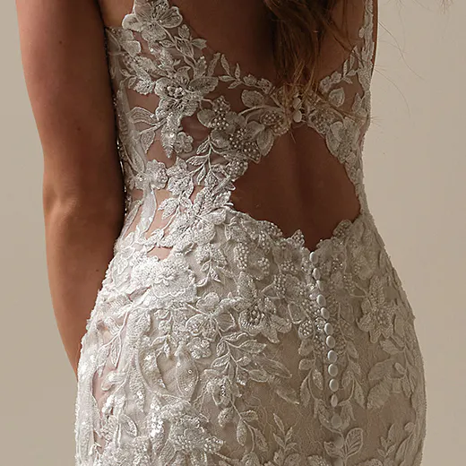 Sottero and Midgley Adrian lace back view with keyhole design
