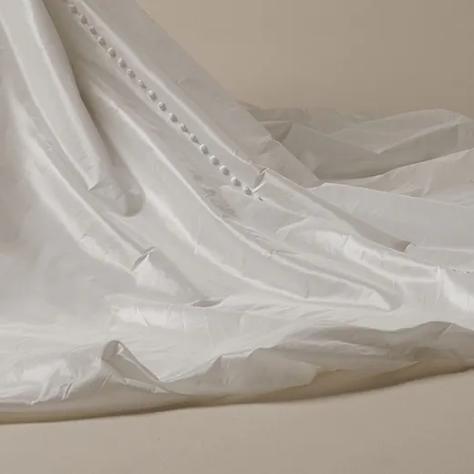 Lafayette taffeta dress back view with buttons detail Maggie Sottero