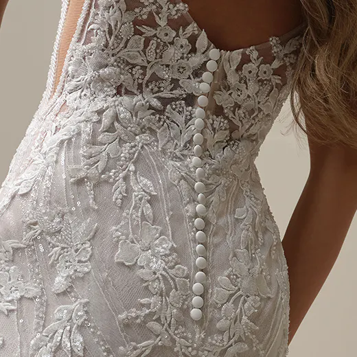 Sottero and Midgley Lina mermaid back lace details with buttons