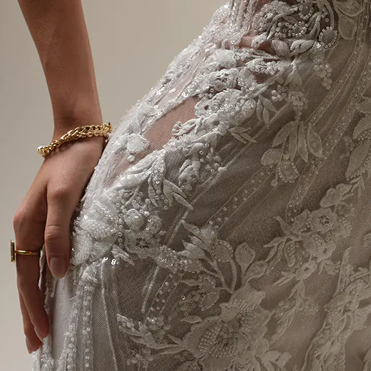 Sottero and Midgley Lina lace details side view