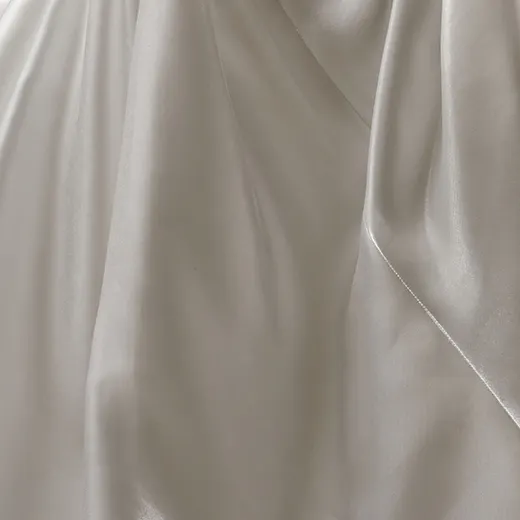 Sottero and Midgley Mirabella detail of asymmetrical pleated A-line fabric