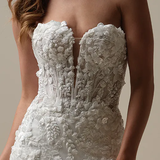 Sottero and Midgley Twilight front view lace applique mermaid wedding dress