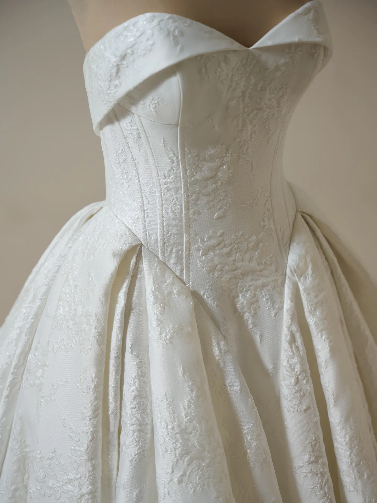 Sottero and Midgley Aberdeen floral jacquard ball gown close-up