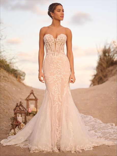 Maggie Sottero Benjie Royale Fit and Flare Wedding Dress PROMO10