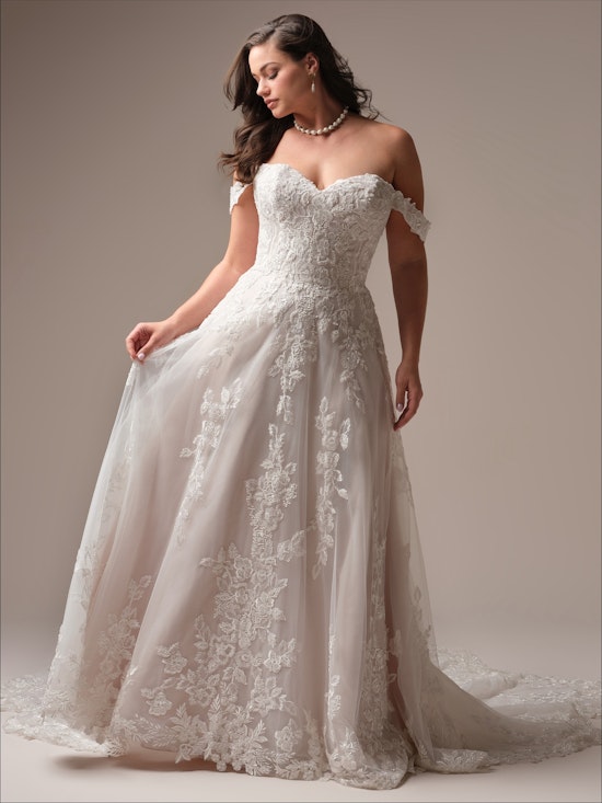 Maggie Sottero Everleigh A line Wedding Dress Curve-Alt55