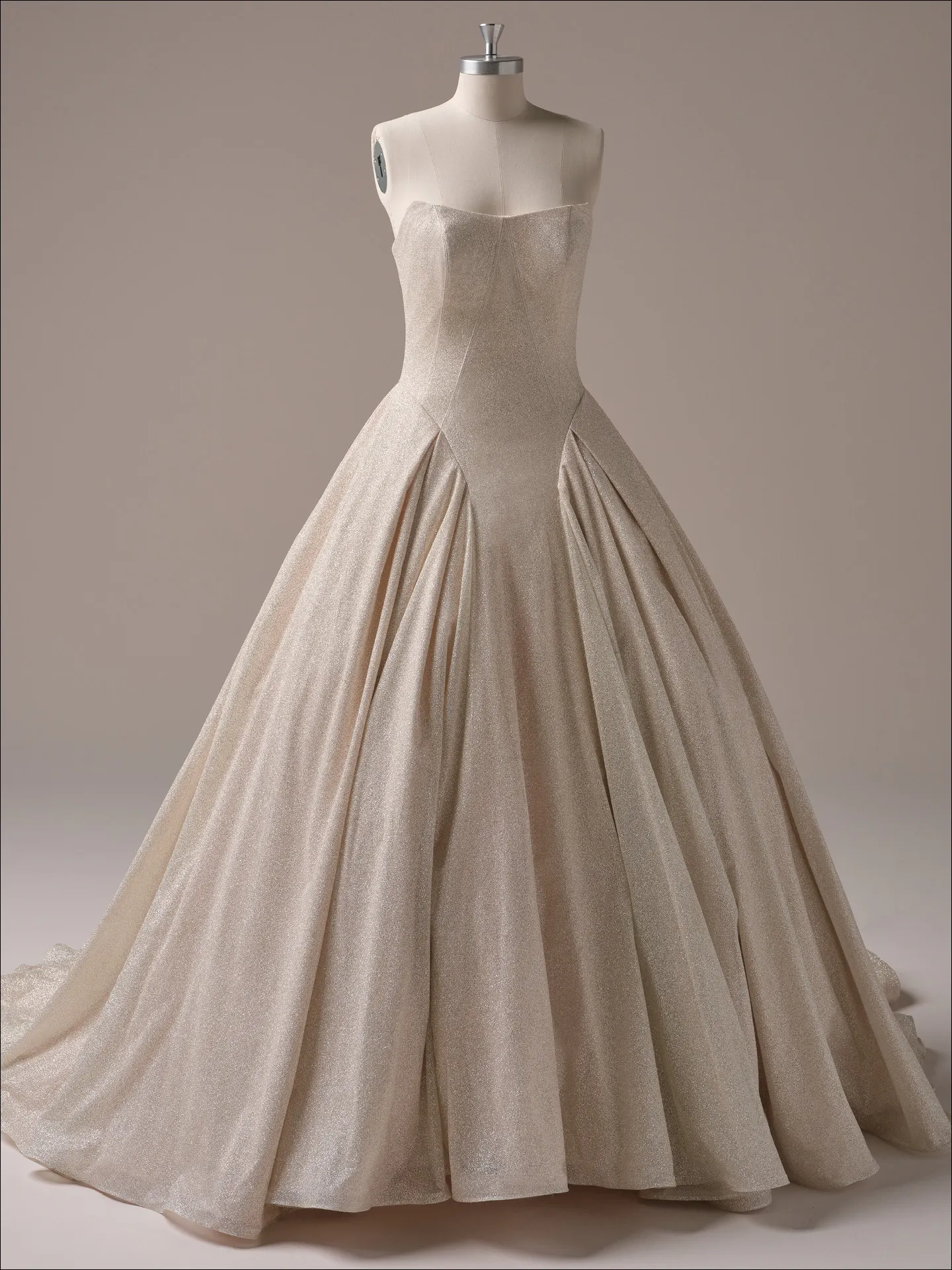 Maggie Sottero Fortune Royale sparkly ballgown front view