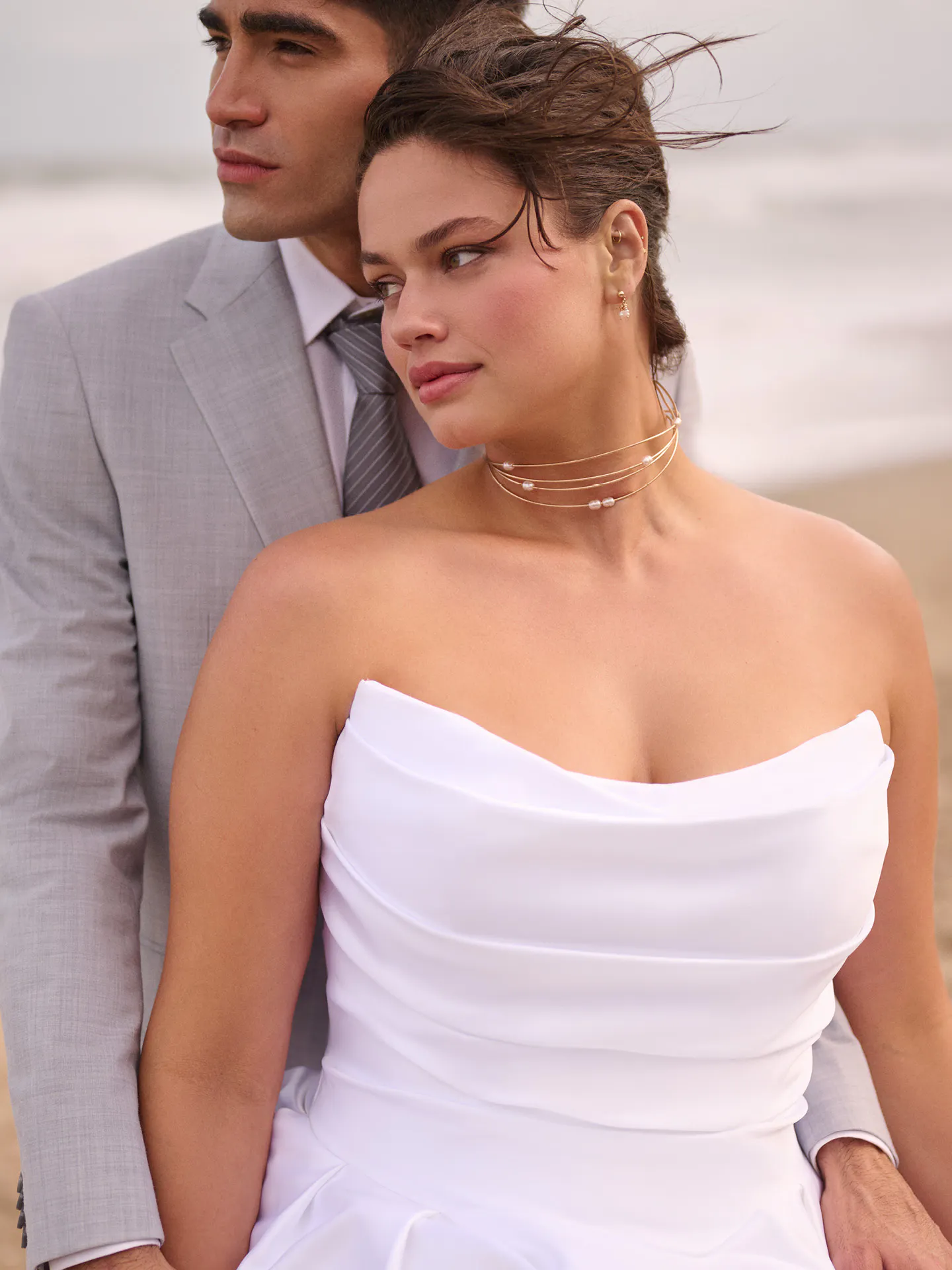 Maggie Sottero Maureen ballgown wedding dress back view curve with long train