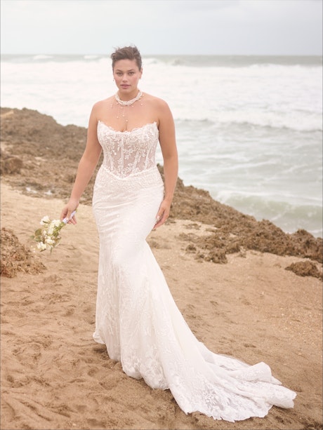 Maggie Sottero Meredith Fit and Flare Wedding Dress Curve-PROMO10