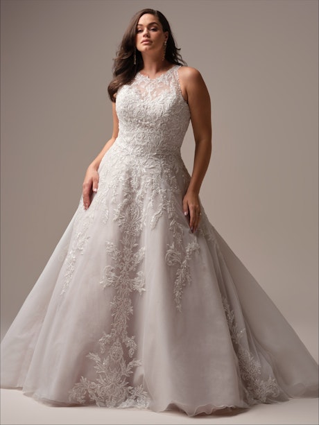 Maggie Sottero Nina A line Wedding Dress Curve-Alt54