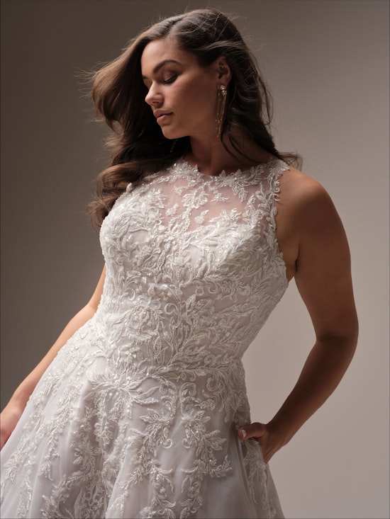 Maggie Sottero Nina A line Wedding Dress Curve-Alt55