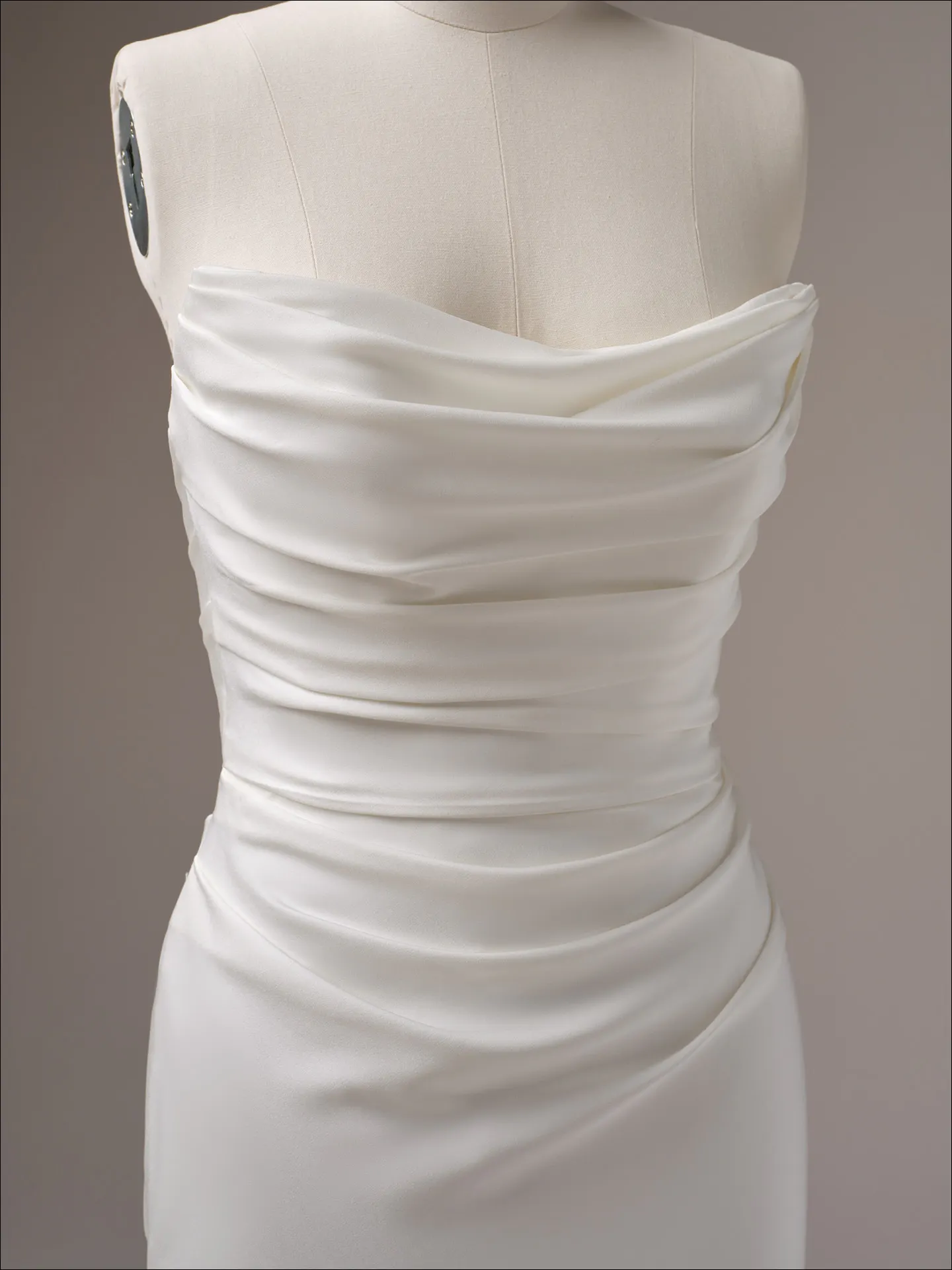 Maggie Sottero Rhoda sheath wedding dress back view with extended train