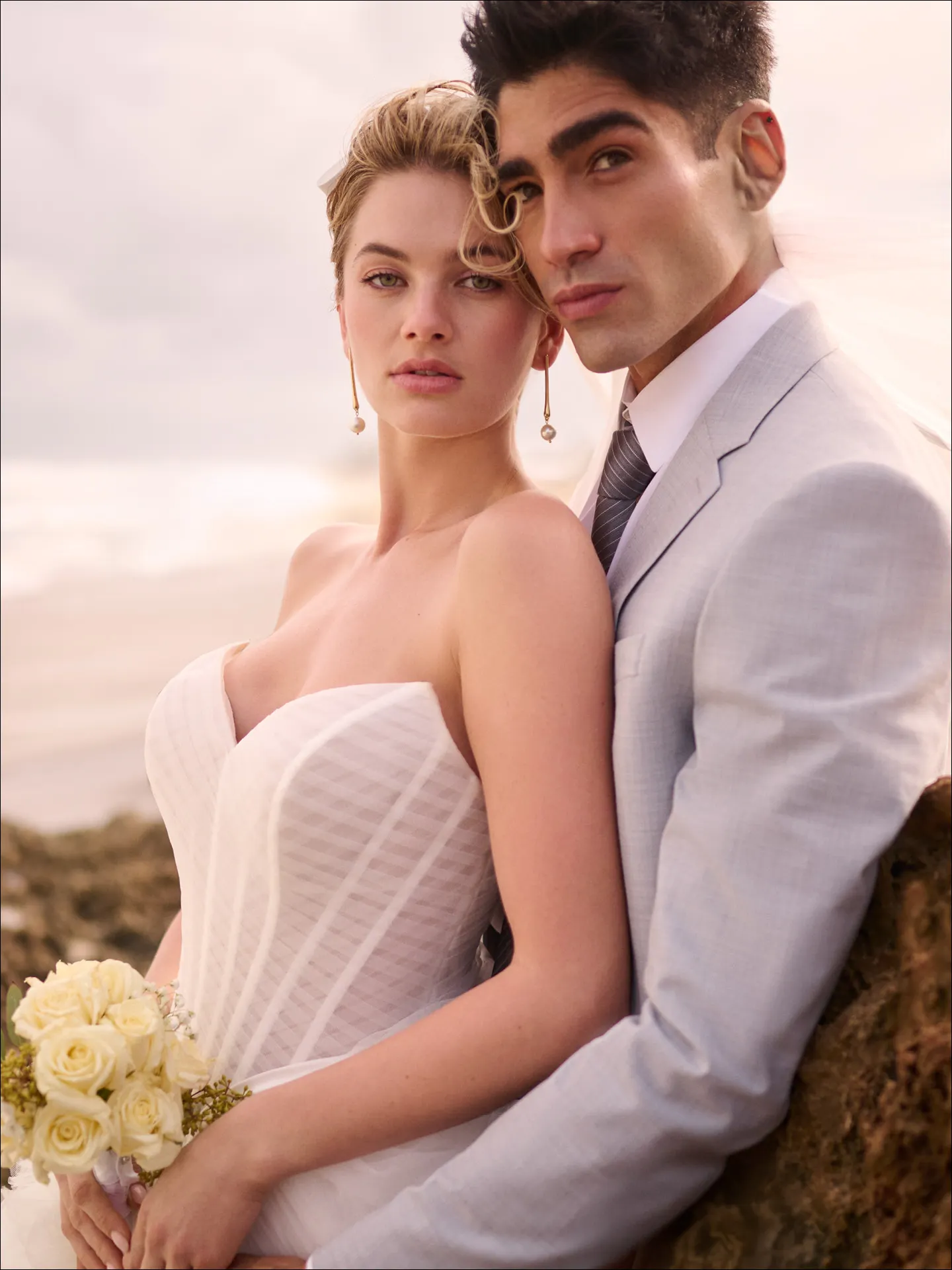 Maggie Sottero Yurianna ballgown wedding dress back view with long train