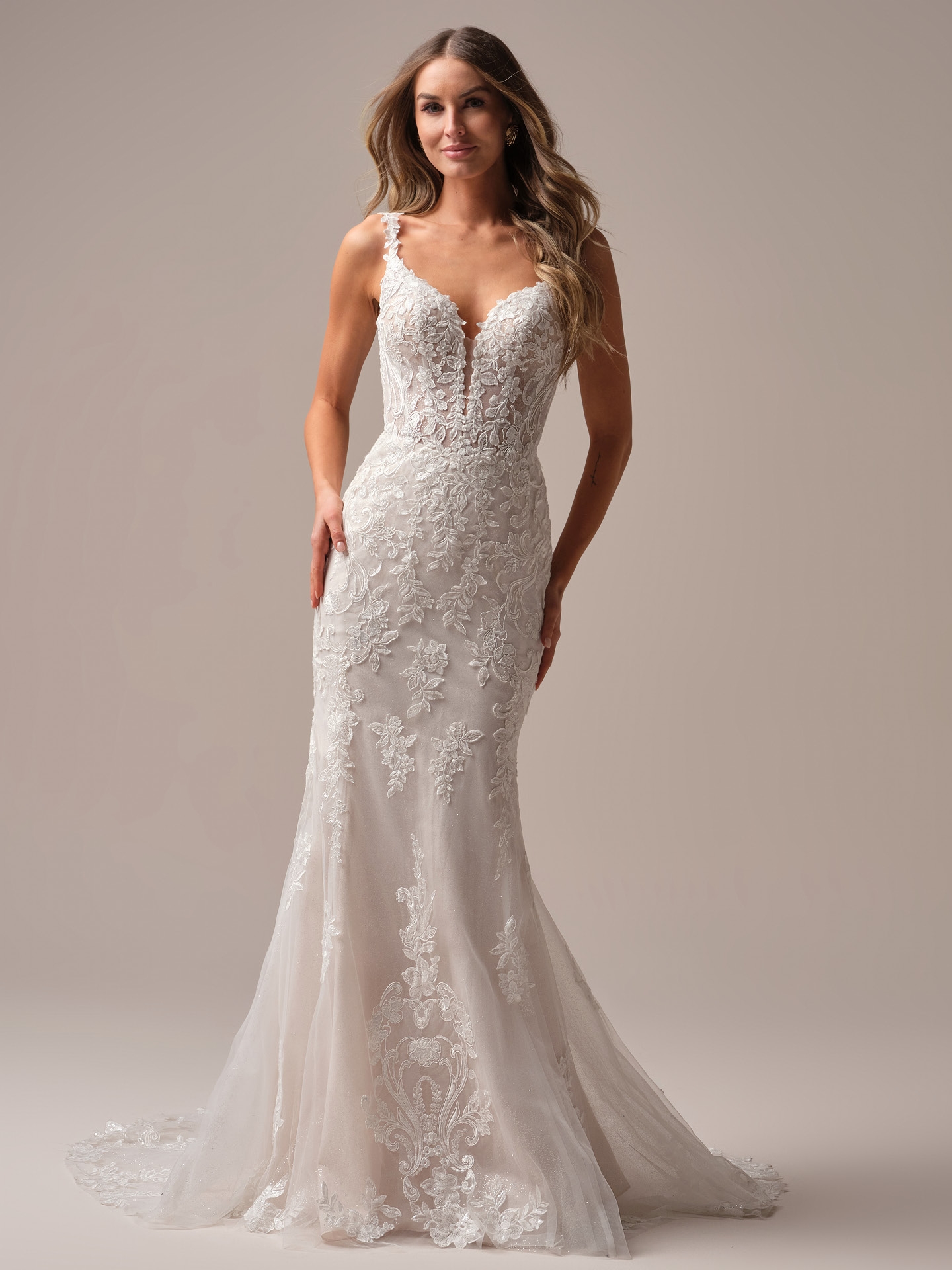 Rebecca Ingram Candice Sheath Wedding Dress Alt50