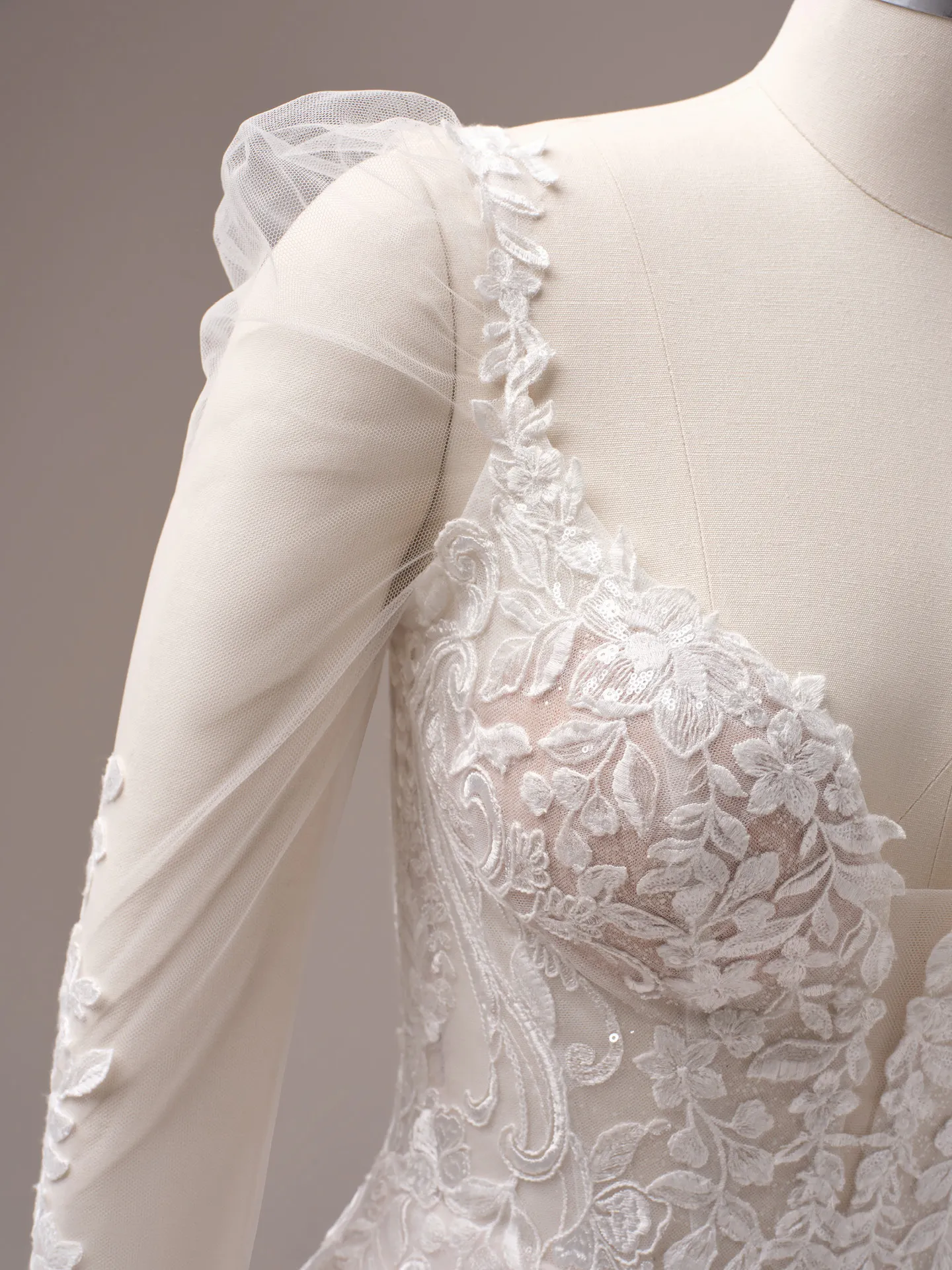 Rebecca Ingram Candice floral lace detail on mannequin