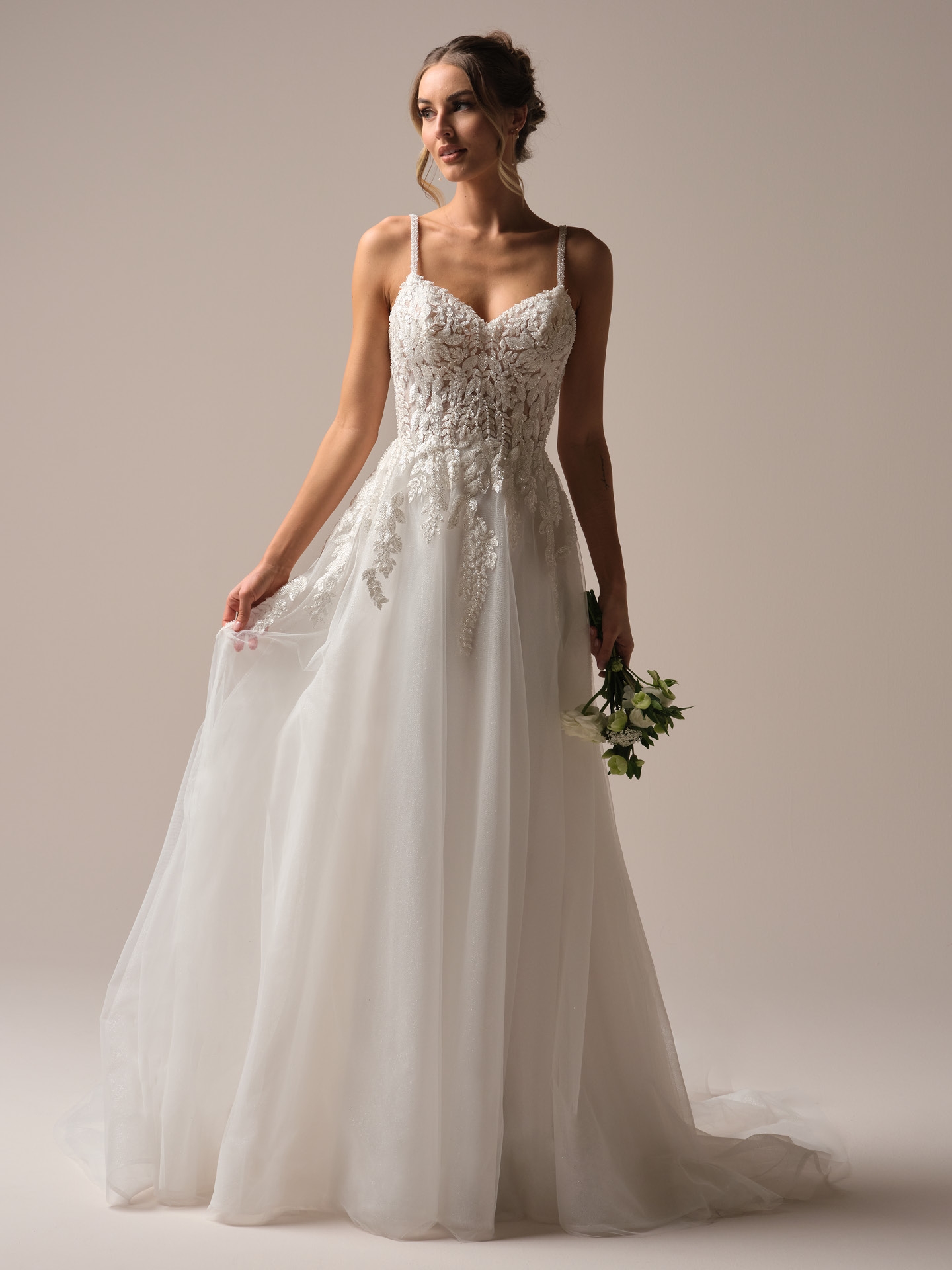 Rebecca Ingram Carmen A line Wedding Dress Alt50