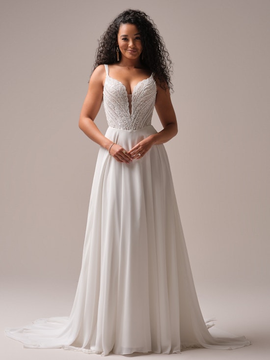 Rebecca Ingram Clara A line Wedding Dress Alt50