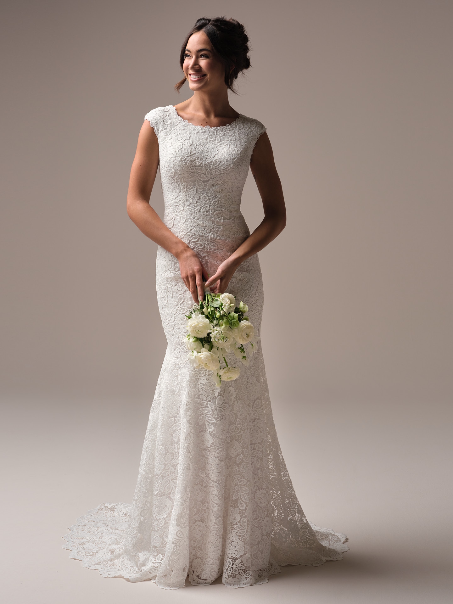 Rebecca Ingram Dayna Leigh Sheath Wedding Dress Alt50