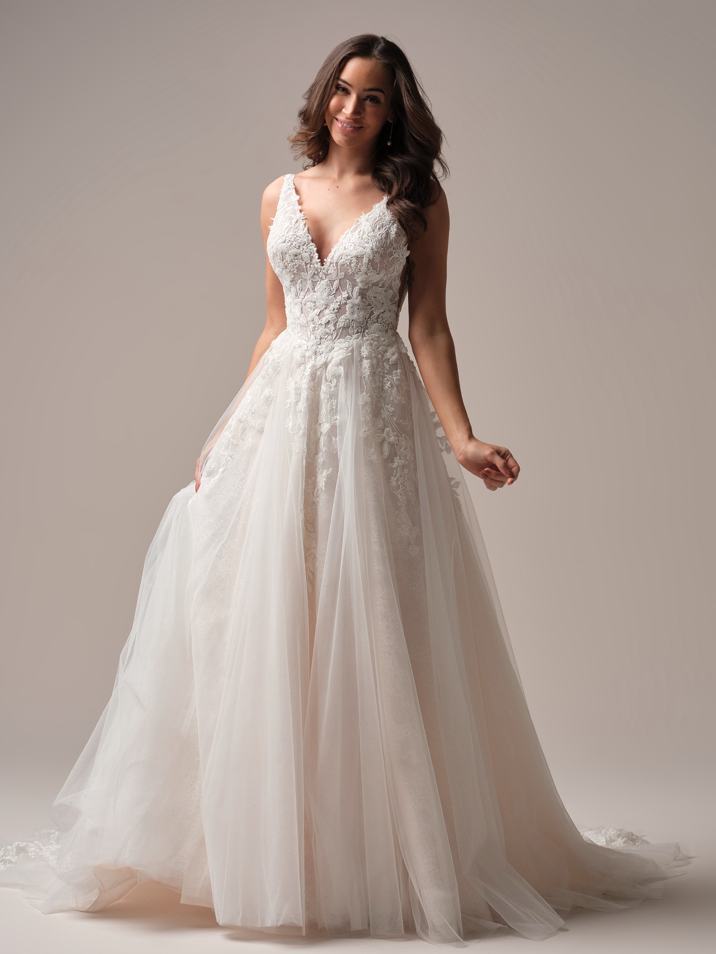 Rebecca Ingram Honor A line Wedding Dress Alt50