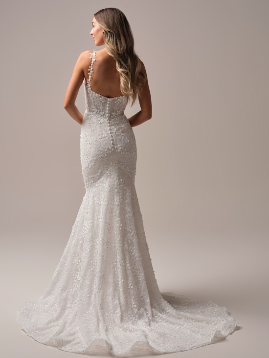 Rebecca Ingram Isabella Fit and Flare Wedding Dress Alt53