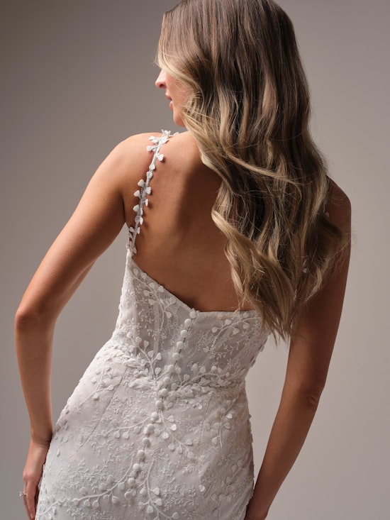 Rebecca Ingram Isabella Fit and Flare Wedding Dress Alt54