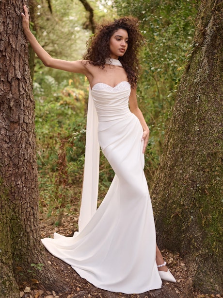 Rebecca Ingram Kathleen Sheath Wedding Dress PROMO10