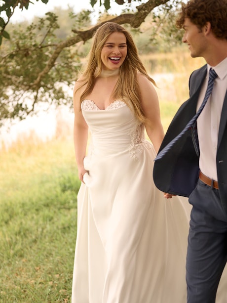 Rebecca Ingram Sable A line Wedding Dress Curve-PROMO10