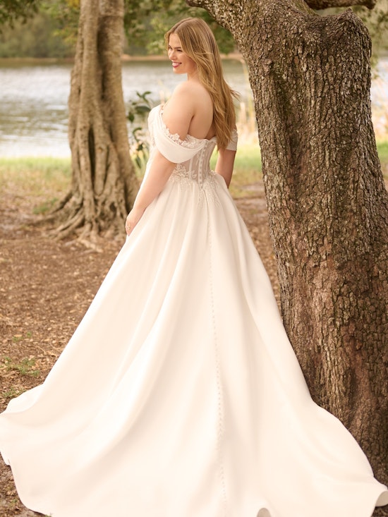 Rebecca Ingram Sable A line Wedding Dress Curve-PROMO14