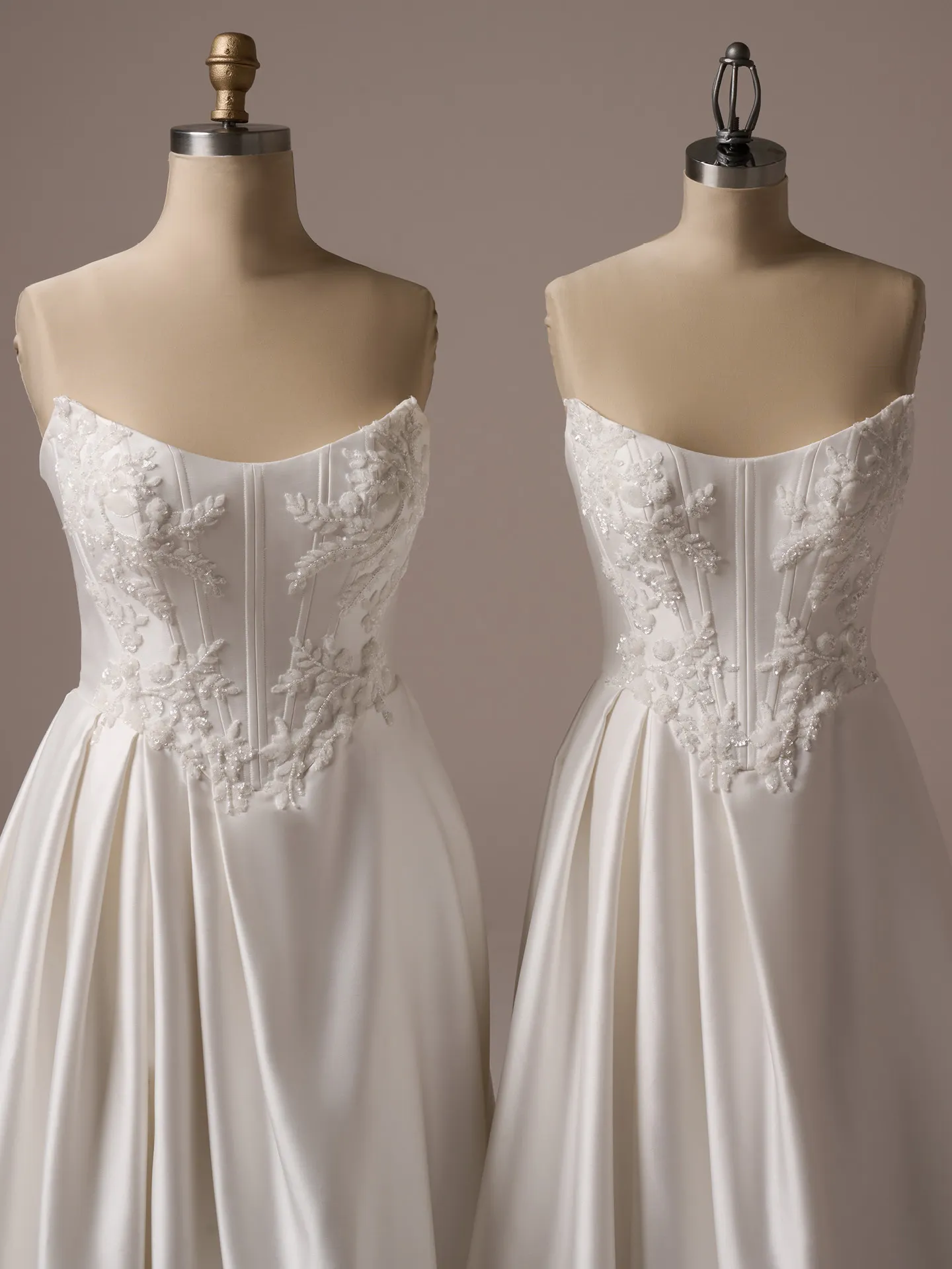 Sottero and Midgley Amadora sleeves lace detachable sleeve side view