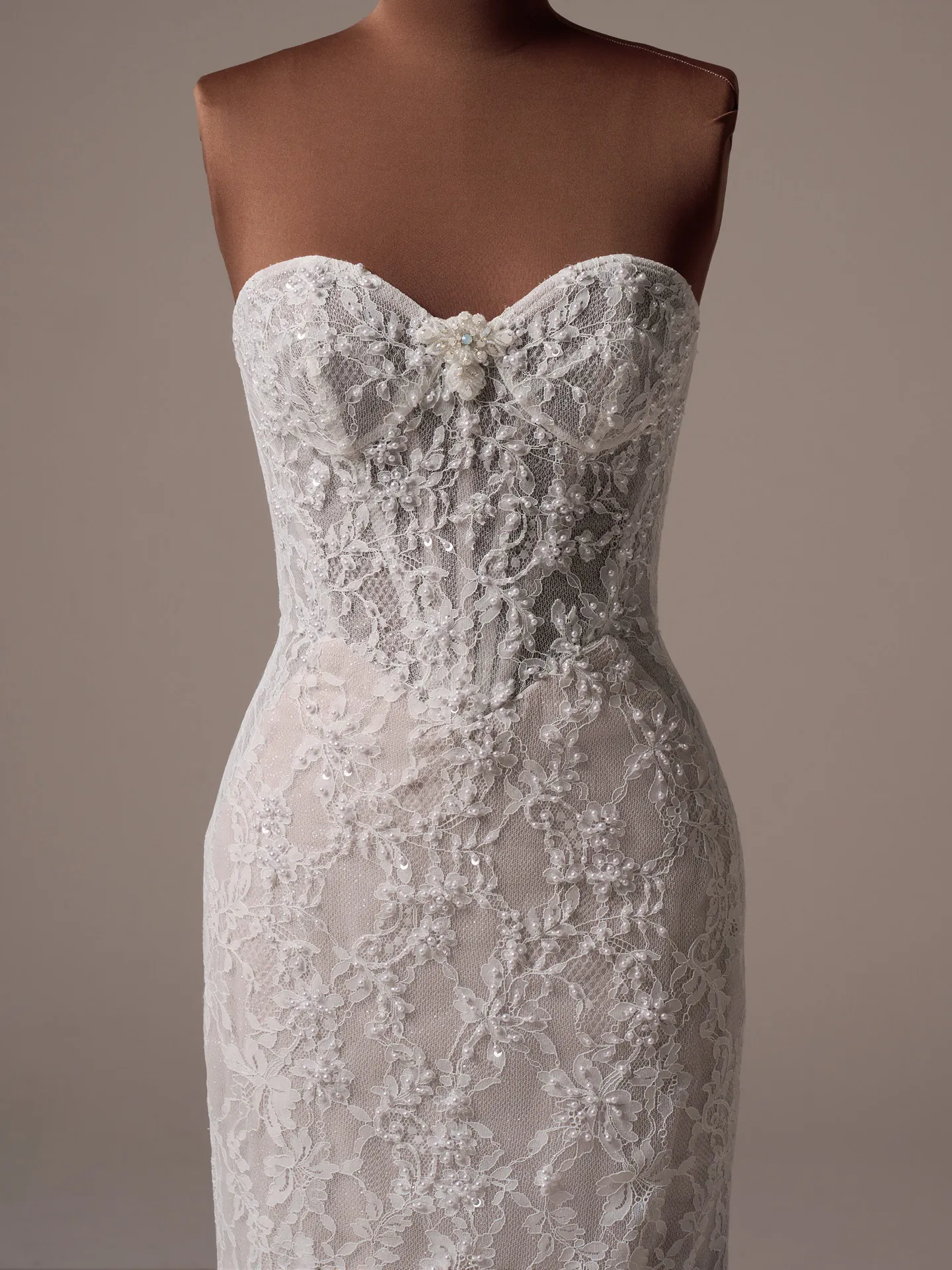 Sottero and Midgley Jovienne lace mermaid dress front view