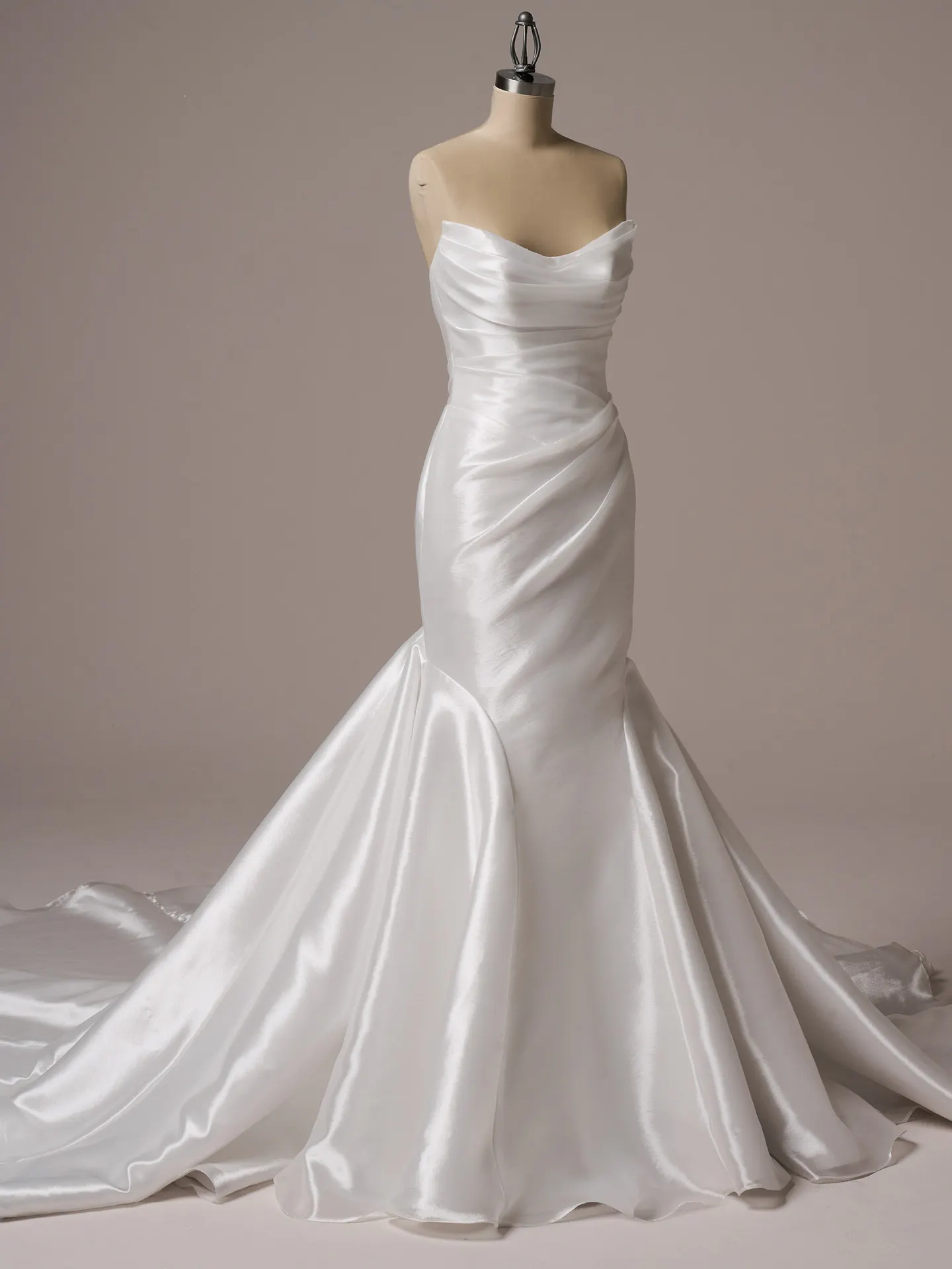 Sottero and Midgley Lagos asymmetrical mermaid wedding dress front view