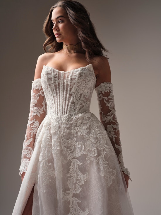 Sottero and Midgley Parker A line Wedding Dress Alt55