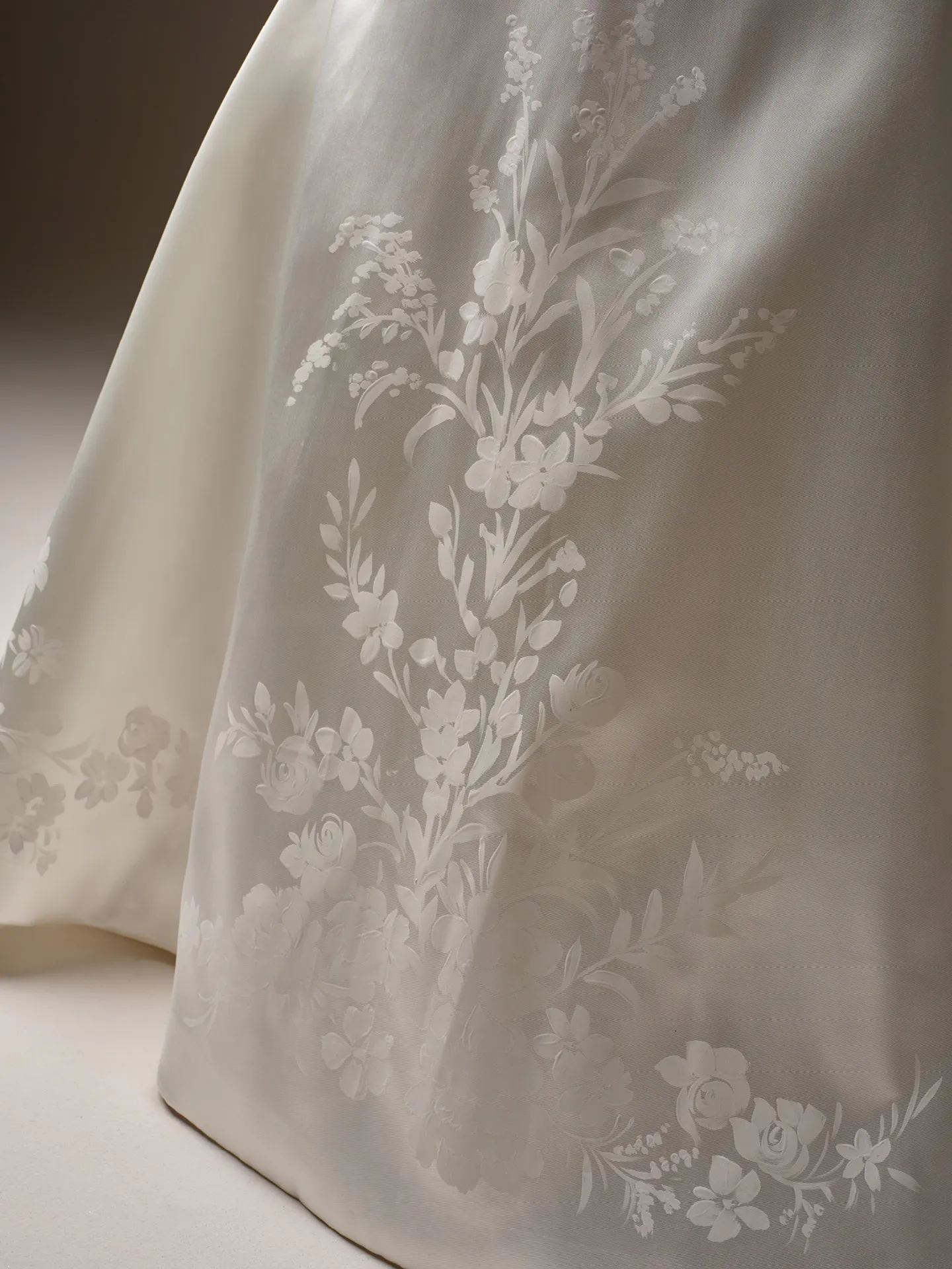 Radiance hand-painted floral detail Sottero and Midgley A-line wedding dress.