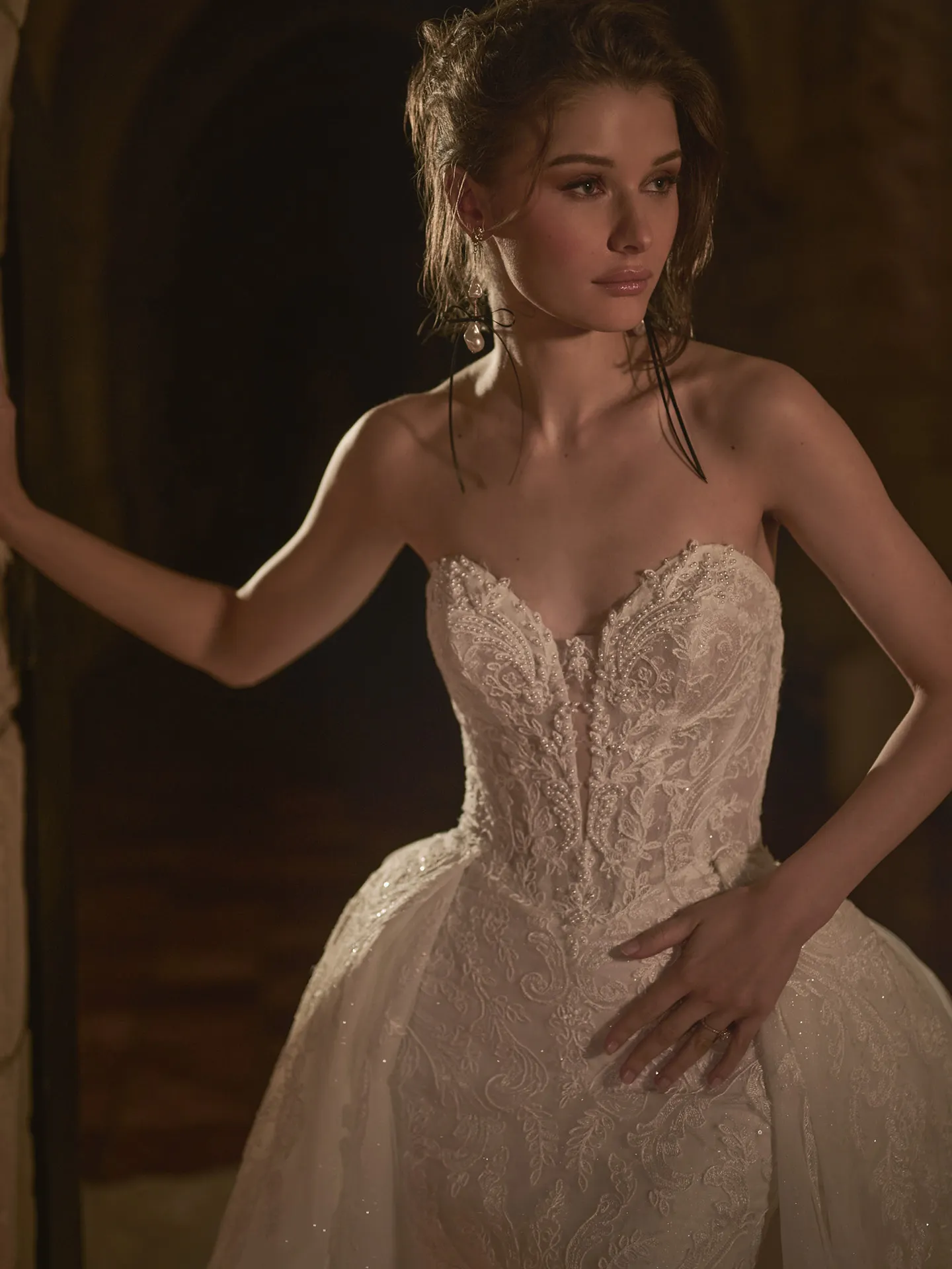 Sottero and Midgley Zareen lace mermaid bridal dress front view