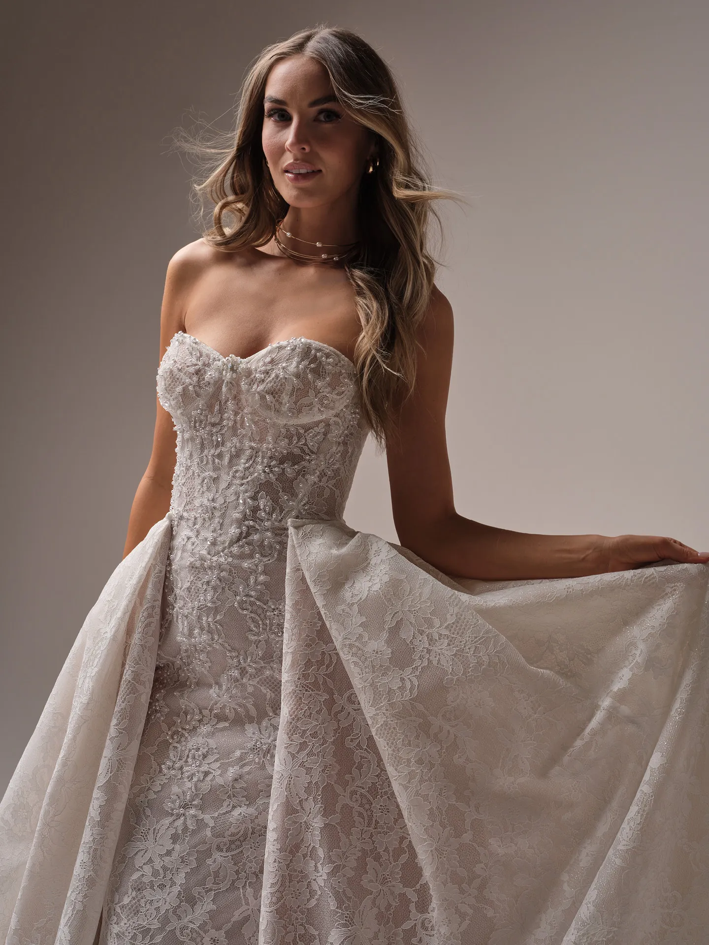 Sottero and Midgley Jovienne front view lace gown