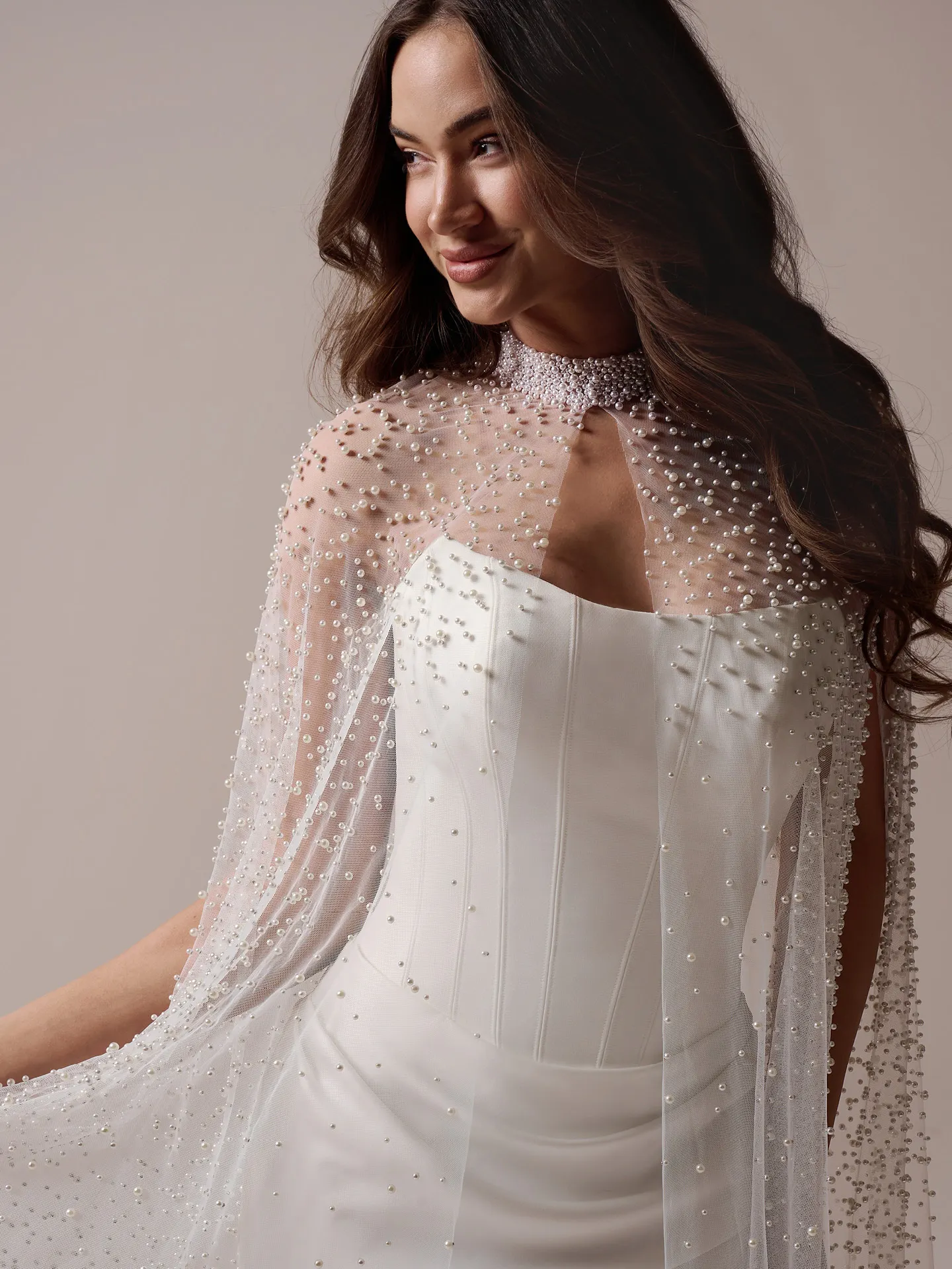 Sottero and Midgley Forsythia sheath wedding dress side profile with lace detail