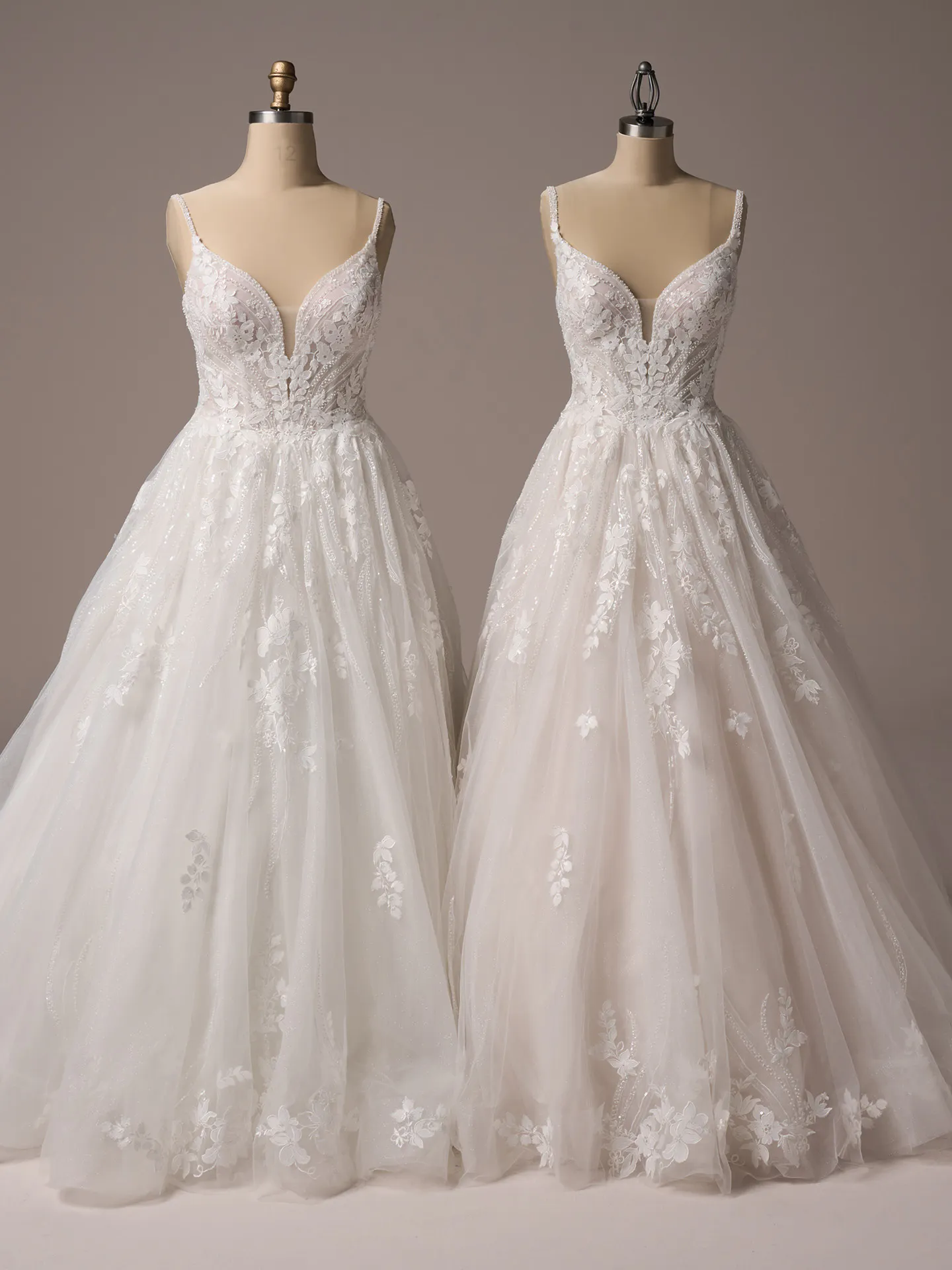 Maggie Sottero Juneau lace jacket overlay side angle detail