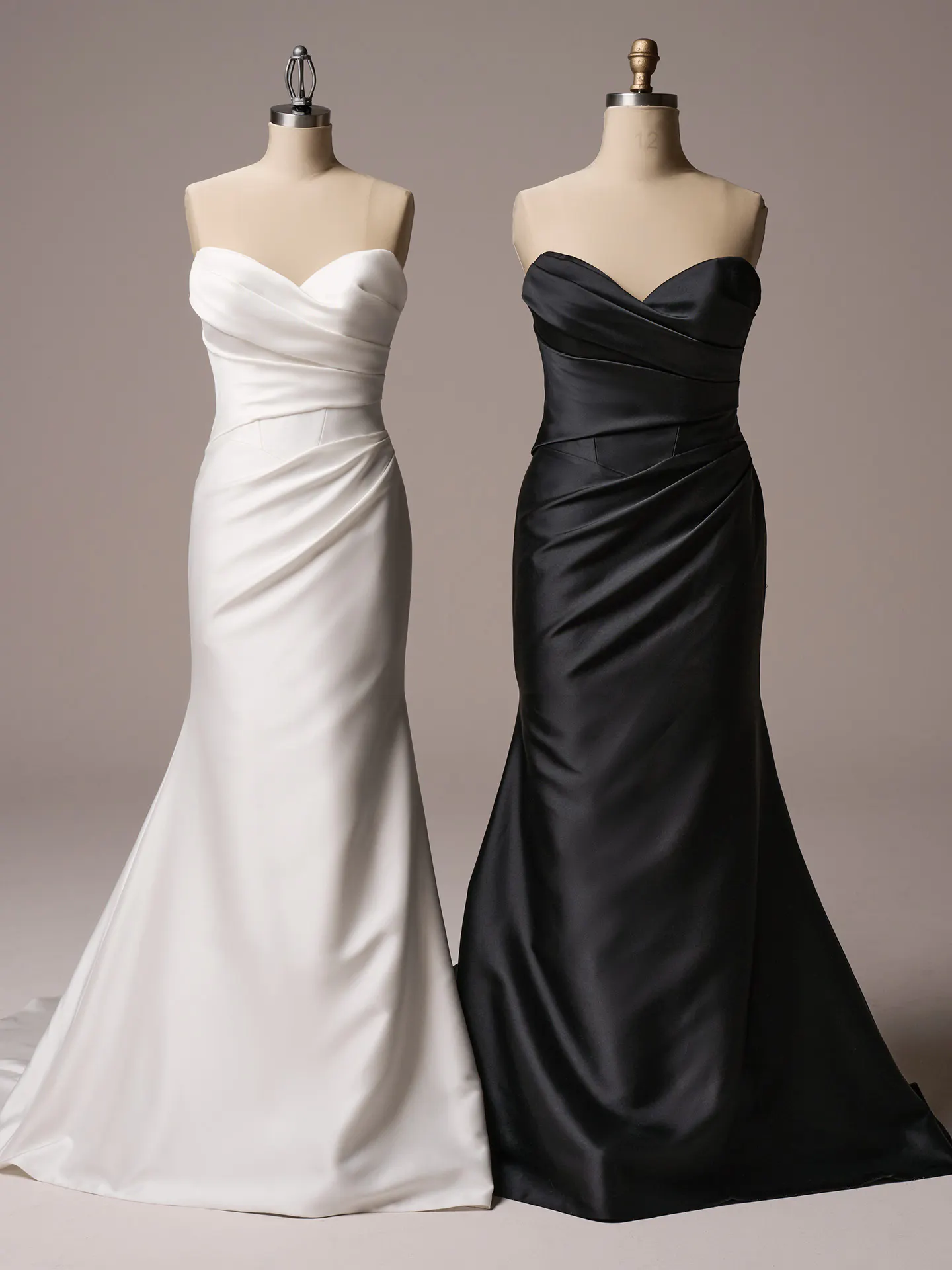 Sottero and Midgley Giselle Lane sheath wedding dress front view in blush tone fitted silhouette