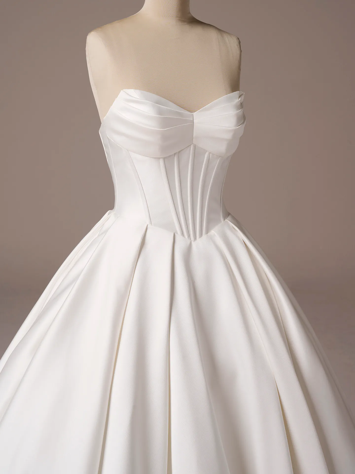 Maggie Sottero Juneau ballgown wedding dress side view with fitted bodice