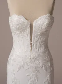 Sottero and Midgley Belladonna bodice lined lace detail close view