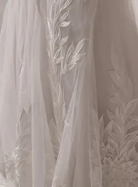 Sottero and Midgley Belladonna fabric plain tulle texture detail