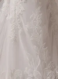Sottero and Midgley Halle fabric plain tulle texture without shimmer